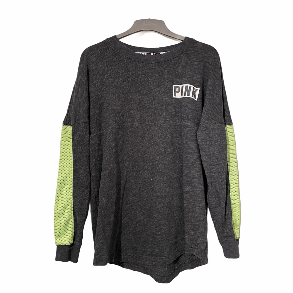NWOT Gray PINK long sleeve shirt